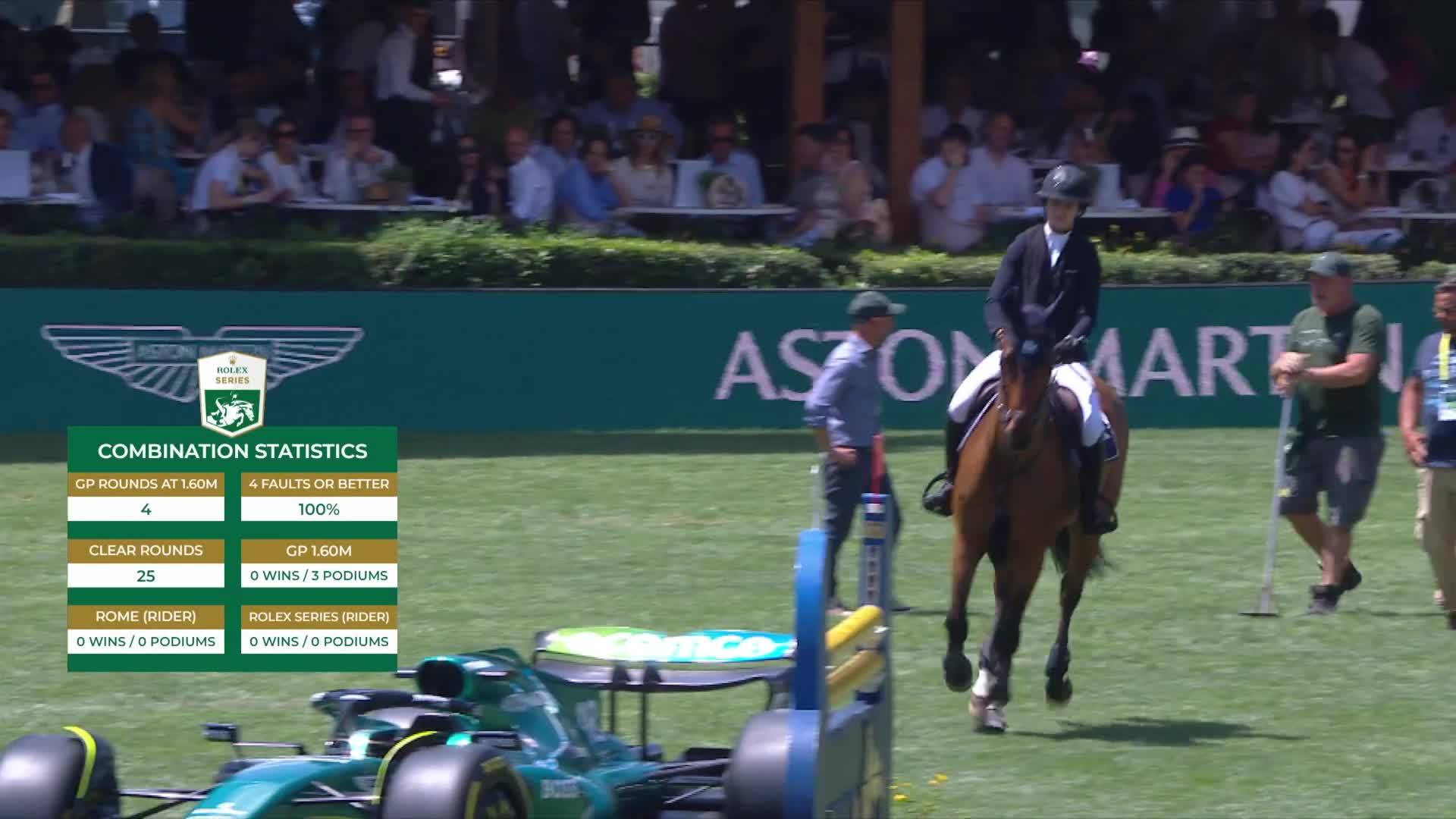 Zoe Conter with La Una - CSIO Rome - Piazza di Siena 2024 - Round 1