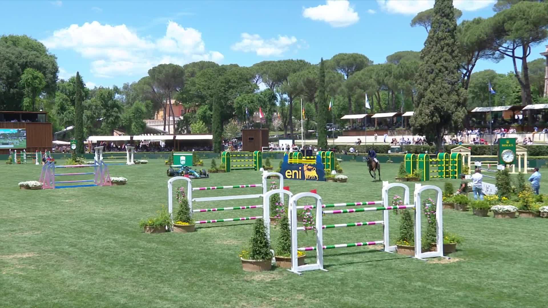 Mario Stevens with Starissa Frh - CSIO Rome - Piazza di Siena 2024 - Round 1