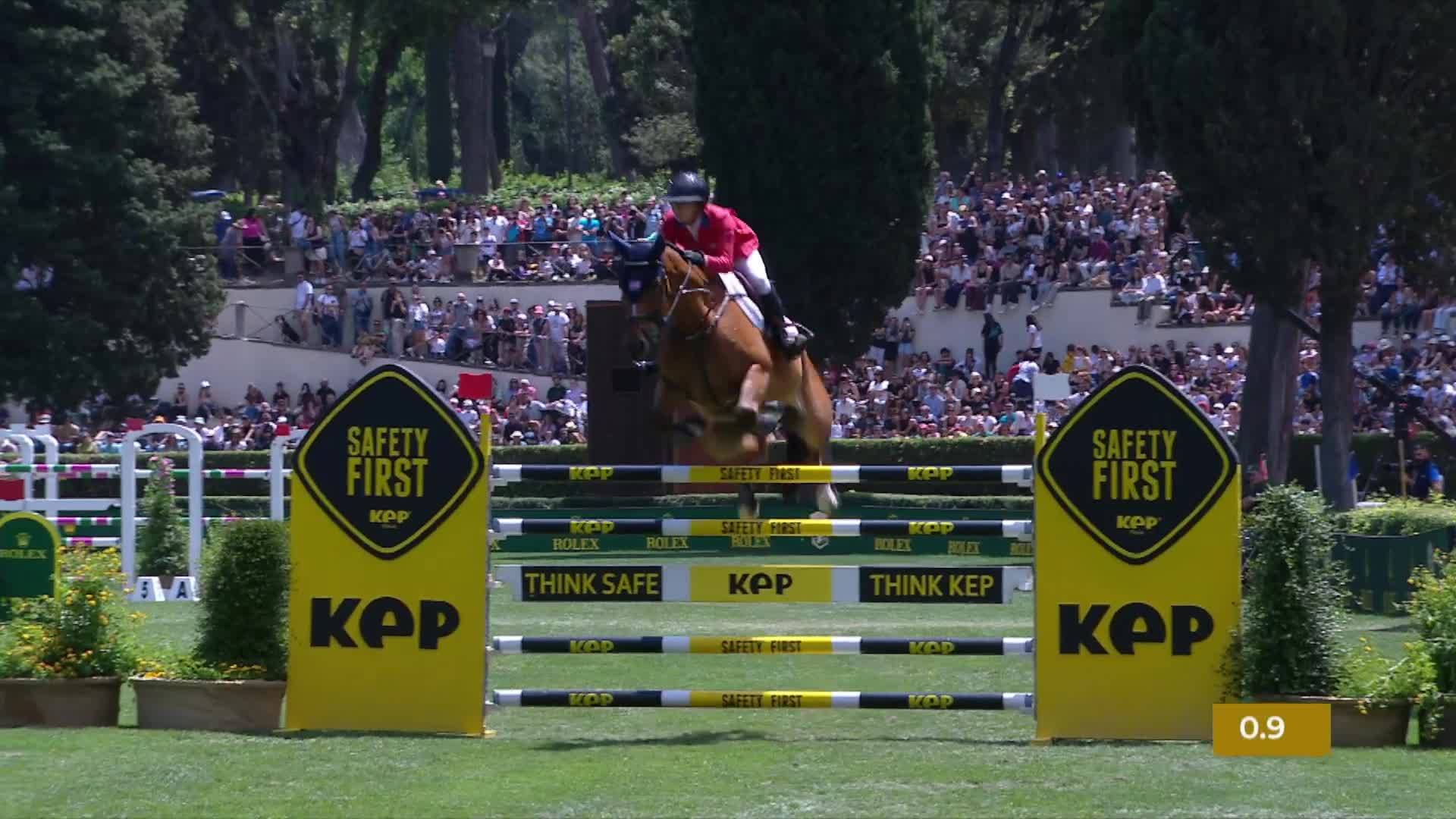 Trevor Breen with Highland President - CSIO 5* Falsterbo 2025 - Round 1