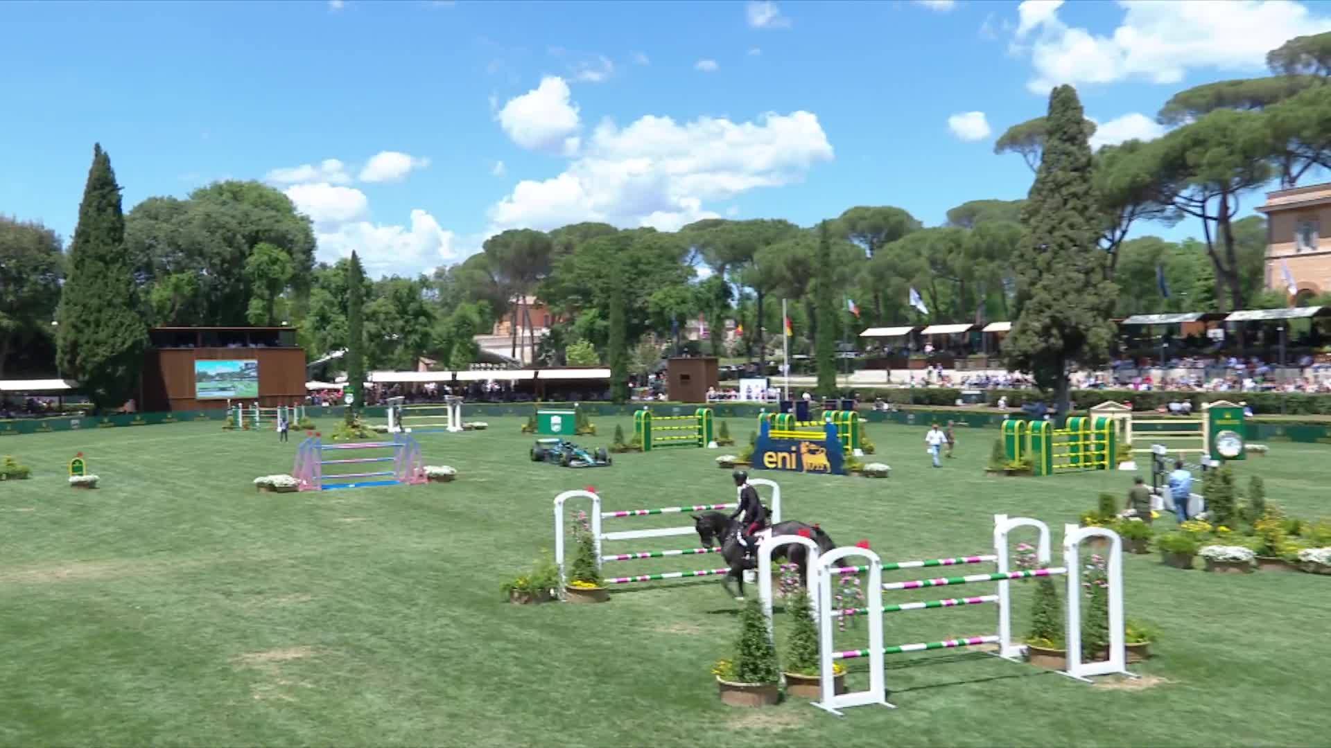 Massimo Grossato with Cash du Pratel - CSIO Rome - Piazza di Siena 2024 - Round 1