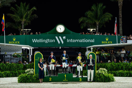 Podium Rolex US Equestrian Grand Prix ©️Rolex Series